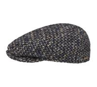 Kent Tuckmill Wool Flatcap by Stetson blau-beige 58 cm