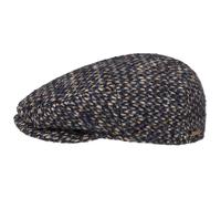 Kent Tuckmill Wool Flatcap by Stetson blau-beige 62 cm