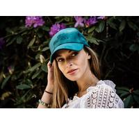 KENTUCKY Baseball Cap Unisex Samt Velvet in smaragd - onesize