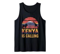 Kenya is Calling Safari Lover African Wildlife Vacation Tank Top