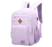KEOFID Laptop Rucksack für Herren Damen, Großer Schulrucksack für Jungen, Mädchen und Teenager, Anti-Diebstahl Computer Rucksack, 15,6 Zoll Laptop, Handgepäck Rucksack(Lila)