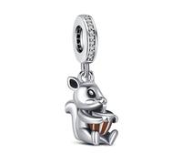 KEQ 925 Sterling Silber Unendliche Familie Charms Anhänger für Armband Charm Liebe ausdrücken Bead Charms für Damen Pendant Muttertag Valentinstag Gift