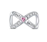 KEQ 925 Sterling Silber Unendliche Familie Charms Anhänger für Armband Charm Liebe ausdrücken Bead Charms für Damen Pendant Muttertag Valentinstag Gift