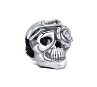 KEQ Halloween Villains Böse Königin Apfel für Frauen Anhänger Charm aus 925er Sterlingsilber,Horror Kürbislaterne mit Händen, kompatibel mit Pandora-Armbandn