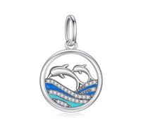 KEQ ME Charms Anhänger 925 Sterling Silber Perlen Charms Anhänger Kompatibel ME Armbänder und Halsketten für Damen Frauen Muttertag Tier Schmuck Geschenk