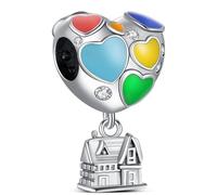 KEQ Silber Kollektion Reise Hobby Charm Anhänger für Pandora Armbänder | 925 Sterling Silber Germany Beer Abzeichen Charm Anhänger Souvenir Abschiedsgeschenk für Urlaub, Auslandsreise, Work Travel