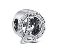 KEQ Silber Kollektion Reise Hobby Charm Anhänger für Pandora Armbänder | 925 Sterling Silber Germany Beer Abzeichen Charm Anhänger Souvenir Abschiedsgeschenk für Urlaub, Auslandsreise, Work Travel