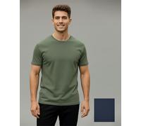 Kera Chevrit Shirt Stefan 2er-Pack navy/olive extra lang Dunkelblau L