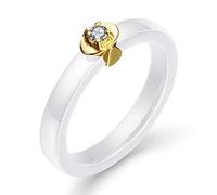 Keramikringe Für Damen Und Herren - Keramikring, Weiße, Glatte Keramik Mit Poliertem Kubikzircon-Ring, Keramikringe, Damenring, Schmuck, Geburtstagsgeschenk, Keramikschmuck, Wie Abgebildet, 10