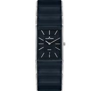 Keramikuhr JACQUES LEMANS "Dublin", blau (dunkelblau, silberfarben), Armbanduhren, Damen, Quarzuhr, Armbanduhr, Damenuhr, Herrenuhr, Datum, Keramikarmband (85487923-0) dunkelblau, silberfarben