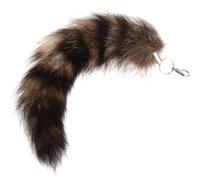 KERDEJAR Schlüsselanhänger Raccoon Coat Tails Kette Schlüsselanhänger Schlüsselanhänger Geschenk Neu