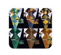 Kerfado Mens Silk Tie Set, 6PCS Tie and Pocket Square Cufflinks Clip Set Wedding Business Party Necktie