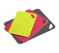 KESPER | Flexible Schneidunterlage, 4er Set, Material: Kunststoff (PE), Maße: 38 x 29 x 0,2 cm, Farben: Blau, Weiß, Grau, Grün | 30591