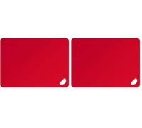 Kesper |Schneidunterlage, Material: Peva-Kunststoff, Maße - 38 x 29 x 0.2 cm, Farbe: Rot | 30548 (Packung mit 2)