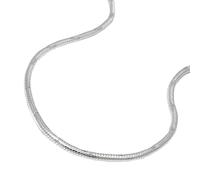 Kette 1,3mm runde Schlangenkette diamantiert Silber 925 38cm