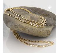 Kette 2,7mm Figaro-Panzer bicolor 14Kt GOLD 45cm