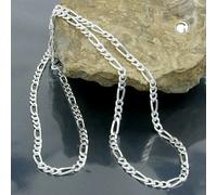 Kette 3mm Figaro Panzer Silber 925 45cmSilber / 45