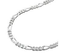 Kette 3mm Figaro Panzer Silber 925 45cm - Silber / 50