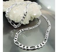 Kette 4,8mm flache Figarokette Silber 925 50cm
