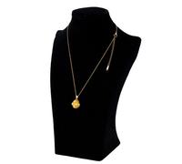 Kette 45 cm vergoldete Halskette mit Herz in gelbem Strass Anhänger in Ei-Form