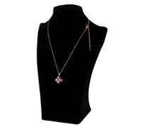 Kette 45 cm vergoldete Halskette mit Herz in lila Strass Anhänger in Ei-Form