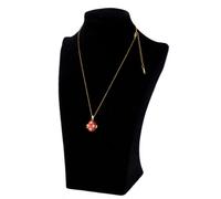 Kette 45 cm vergoldete Halskette mit Herz in rotem Strass Anhänger in Ei-Form