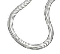 Kette 4mm flache Schlangenkette glänzend Silber 925 42cm