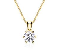 Kette aus 14K Gold mit Brillant, lab grown