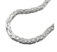 Kette ca.5mm Königskette vierkant glänzend Silber 925 55cm