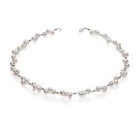 Kette Collier Süßwasser Perlen Zuchtperlen creme weiß Hochzeit Brautschmuck Damen