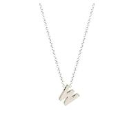 Kette Damen Zierliche Silber-Anfangsketten für Frauen 14 Karat Gold gefüllte geschichtete Silberketten für Frauen AZ 26 Alphabet-Anfangsketten für Keltenkreuz Anhänger (W, One Size)