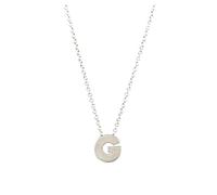 Kette Damen Zierliche Silber-Anfangsketten für Frauen 14 Karat Gold gefüllte geschichtete Silberketten für Frauen AZ 26 Alphabet-Anfangsketten für Keltenkreuz Anhänger (G, One Size)
