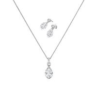 Kette mit Anhänger "2-teiliges Set mit Anhänger und Ohrst. in Tropfenform, Si. 925", silber, GIORGIO MARTELLO MILANO, Halsketten, Damen, onesize, Silber 925 (Sterlingsilber) (76157535-0) silber