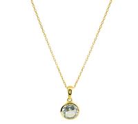 Fascination by Ellen K. Damen Anhänger mit Kette 585/- Gold 42+3cm Glänzend Blautopas beh. gelb 500341506-1