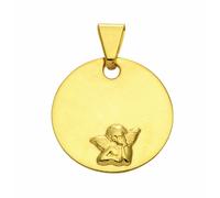 Kette mit Anhänger ADELIA´S "Damen 585 Gold Anhänger Amor Ø 12 mm", gold, Halsketten, Damen, Gold, Schmuckset - Set mit Halskette (34205037-0) gold