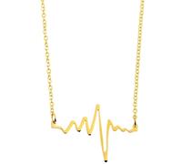 Kette mit Anhänger ADELIA´S "Damen Edelstahl Ankerkette Halskette mit Anhänger Herz", gold (gold, herz), Halsketten, Damen, unbekannt, Edelstahl (43837954-0) gold, herz
