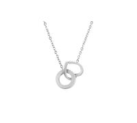 Kette mit Anhänger ADELIA´S "Damen Edelstahl Ankerkette Halskette mit Anhänger Herz", silber (silber, herz), Halsketten, Damen, unbekannt, Edelstahl (67949001-0) silber, herz