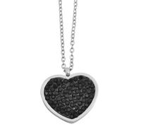 Kette mit Anhänger ADELIA´S "Damen Edelstahl Ankerkette Halskette mit Anhänger Herz", silber (silber, herz), Halsketten, Damen, unbekannt, Edelstahl (68283341-0) silber, herz