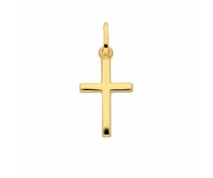 Kette mit Anhänger ADELIA´S "Damen & Herren 585 Gold Kreuz Anhänger", gold, Halsketten, Herren, Gold, Schmuckset - Set mit Halskette (61766428-0) gold