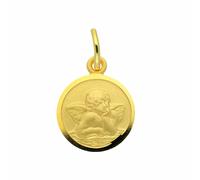 Kette mit Anhänger ADELIA´S "Schmuckset - Set mit Halskette 585 Gold Anhänger Amor Ø 10 mm", gold, Halsketten, Damen, Gold, Schmuckset - Set mit Halskette (42894604-0) gold