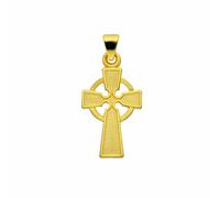 Kette mit Anhänger ADELIA´S "Schmuckset - Set mit Halskette 585 Gold Kreuz Anhänger", gold, Halsketten, Damen, Gold, Schmuckset - Set mit Halskette (81428864-0) gold