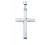 Kette mit Anhänger ADELIA´S "Schmuckset - Set mit Halskette 925 Silber Kreuz Anhänger", silber, Halsketten, Damen, Silber 925 (Sterlingsilber), Schmuckset - Set mit Halskette (41454952-0) silber