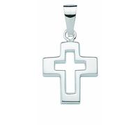 Kette mit Anhänger ADELIA´S "Schmuckset - Set mit Halskette 925 Silber Kreuz Anhänger", silber, Halsketten, Damen, Silber 925 (Sterlingsilber), Schmuckset - Set mit Halskette (55636842-0) silber