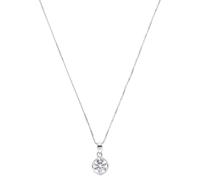 Kette mit Anhänger AMOR "Classic Sparkle", bunt (silberfarben, weiß), Halsketten, Damen, mit Zirkonia, Weißgold 375, L: 45, mit Zirkonia (synth.) (98250545-0) silberfarben, weiß