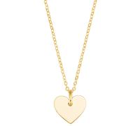 Kette mit Anhänger AMOR "Herz", gold (gelbgoldfarben), Halsketten, Damen, Gelbgold 375, L: 45 (31716235-0) gelbgoldfarben