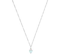 Amor Kette mit Anhänger 925 Sterling Silber Damen Halsschmuck, mit Schmuckstein synth., 45 cm, Kommt in Schmuck Geschenk Box, 2039237