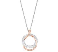 amor - Kette mit Anhänger für Damen, 925 Sterling Silber, Zirkonia synth. Ketten Weiss