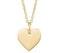 Kette mit Anhänger AMOR "Schmuck Geschenk Halskette Herz, 2019926, Gold 585" Halsketten Gr. Gelbgold 585, gelb (gelbgoldfarben) Damen Ketten mit Anhänger Perfekt zu Kleid, Shirt, Jeans, Sneaker Anlass Weihnachten Geburtstag (42513225-0)