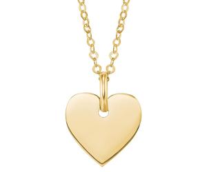 Kette mit Anhänger AMOR "Schmuck Geschenk Halskette Herz", gold (gelbgoldfarben), Halsketten, Damen, Gelbgold 585 (42513225-0) gelbgoldfarben