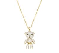 Kette mit Anhänger "Anhänger Bär mit Zirkonia, Silber 925", gold, GIORGIO MARTELLO MILANO, Halsketten, Damen, 45cm, Silber 925 (Sterlingsilber) (70773322-0) gold